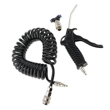 Imagem de High Pressure Air Duster Blow Gun with 5 Meters Coiled Hose for Truck,Van,Lorry,Blower Cleaning - 4×6 mm Bluecoding/2277 (Color : 5x8 Mm Black)