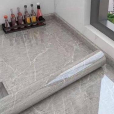 Imagem de Papel De Parede Adesivo Mármore Brilhante Lavável 4,5 METROS X 60CM Renove Seu Moveis Bancada Ambiente Cozinha Banheiro