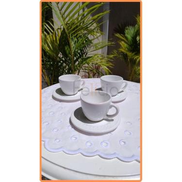 Imagem de Xícara de Café com Pires Nobre Branco 75ml - Scalla