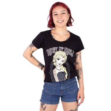 Imagem de Camiseta Feminina Rainha Tatuada - Preta - Art Rock