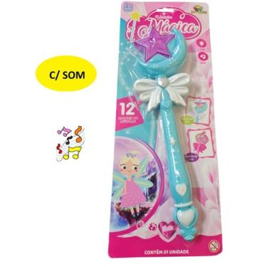 Imagem de Varinha Magica Infantil com Luz e Som Brinquedo - Art Brink