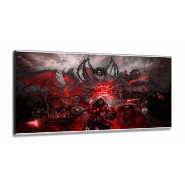 Imagem de Quadro Decorativos Warcraft em Tecido Canvas 130x60 m04 - Wall Frame