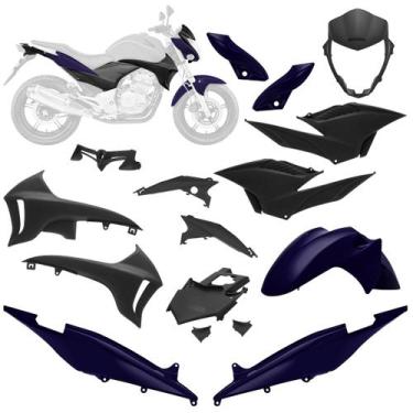 Imagem de Kit Carenagem Moto Honda CB 300R 2010 a 2012 9 Peças Pro Tork Substitu