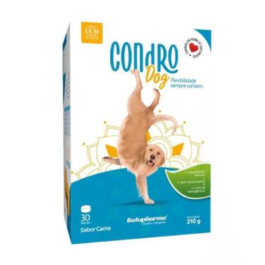 Imagem de Condro dog 210g com 30 tabletes sabor carne para cães - BOTUPHARMA