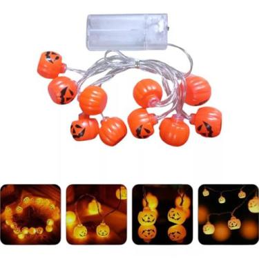 Imagem de Varal LED Halloween Mini Abóbora C/10 Unidades - Genérico
