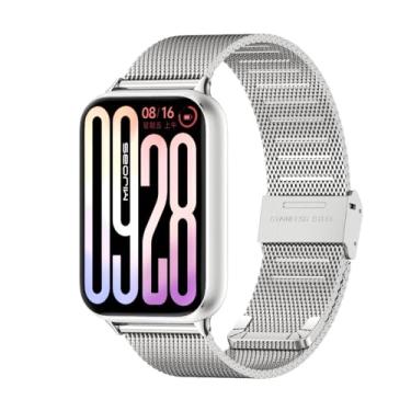 Imagem de MIJOBS Pulseira de metal de substituição Xiaomi Redmi Watch 4/Xiaomi Smart Band 8 Pro/Mi Band 9 Pro, pulseira unissex flexível de comprimento ajustável, compatível com Xiaomi Redmi Watch 5