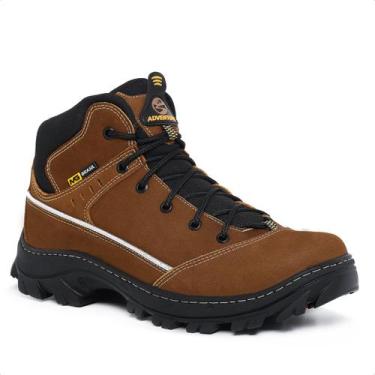 Imagem de Bota Masculina Cano Curto Couro Legítimo Confortável Trilha - MMG BRAS