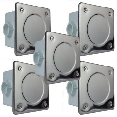 Imagem de 5 Caixas De Passagem Tampa Inox Para Piscinas - Bright Pool