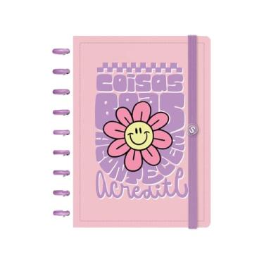 Imagem de Caderno de Disco ISCOOL Capa Dura Verbo Livre Valorizar Rosa M
