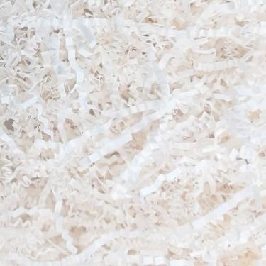 Imagem de Keoferlo Enchimento De Cesta Papel Branco Amassado Picado 1/2 Lb Caixa Presente Páscoa Cestas Cortadas Grama Para Embalagem Envio Decorações Caixas Artesanato