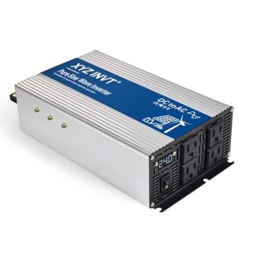 Imagem de XYZ INVT Inversor De Onda Senoidal Pura 1800 W, Conversor Energia Cc 24 V Para Ca 110 120 V, Pico 3600 W Com Display Led A Maioria Dos Pequenos Eletrodomésticos