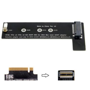 Imagem de chenyang M.2 PCIE NVME/AHCI SSD para MacBook Mini Adaptador de extensão de atualização de SSD interno para MacBook Mini 2014 A1347 MEGEN2 MEGEM2 MEGEQ2