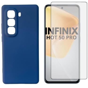 Imagem de Capa + Pelicula Vidro 3D Compativel Com Infinix Hot 50 Pro - Generica,