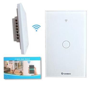 Imagem de Interruptor Inteligente WiFi, Smart Sem Fio Multifuncional 1 botão (MB