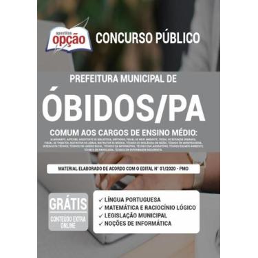 Imagem de Apostila Prefeitura Óbidos Pa - Comum Cargos Ensino Médio - Apostilas 