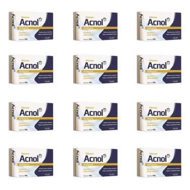Imagem de 12x acnol sabonete antiacne atua na prevenção de cravos espinhas reduz