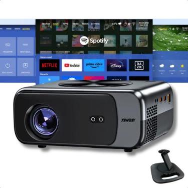 Imagem de Mini Projetor Smart Portátil XIWBSY Com Android Bluetooth Wifi e Supor