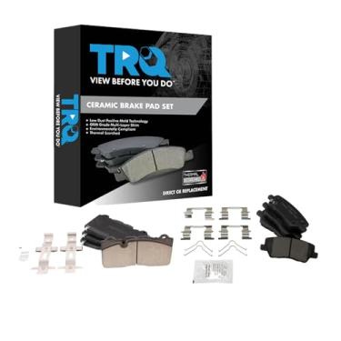 Imagem de TRQ Pastilhas de freio de cerâmica compatíveis com Cadillac CTS 2017-2018