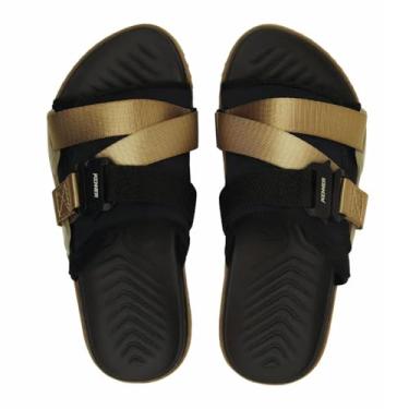 Imagem de Chinelo Kenner Hyper-Z Fit Masculino – Conforto Premium, Design Moderno e Fivela Ajustável (Preto e Marrom, BR, Adulto, Numérico, 41)