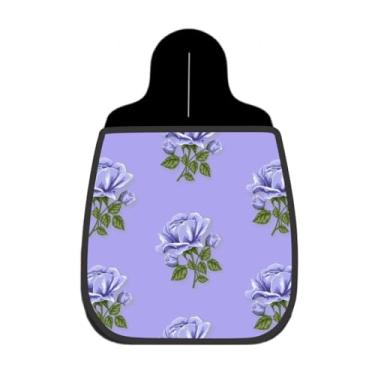 Imagem de Lixeira De Carro Organizador Lixinhocar Rosas Lilás Fundo Roxo Suave