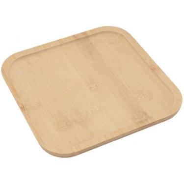 Imagem de Bandeja Quadrada de Bambu p Mesa Posta Decoração Lovely Vibe