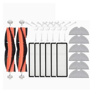 Imagem de Compatible With Xiaomi Mi Robot Vacuum-Mop 2 STYTJ03ZHM Vacuum Cleaner Accessories Hepa Filter Mop Cloth Main Side Brush Spare Parts(Burgundy)