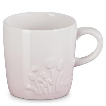 Imagem de CANECA LE CREUSET JARDIN 200ML EM CERAMICA COM RELEVO SHELL PINK 80041207770003
