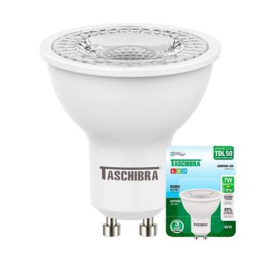 Imagem de Lâmpada Led Dicroica Mr16 Tdl 7w Taschibra Bivolt 6500k Luz Fria