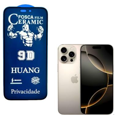 Imagem de Película Cerâmica Privacidade Fosca iPHONE X / 11/12 / 13/14 / 15/16 / 17 AIR PRO MAX, Proteção Total, Anti-Riscos, Anti-Espião e Não Deixa Marca De Dedo Na Tela (17 AIR)