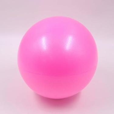 Imagem de Bola de exercício pequena de Pilates rosa de 23 cm, bola de barra, mini bola de ioga macia, bola de treino para estabilidade, barra, fitness, abdômen, núcleo