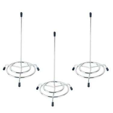 Imagem de 3 peças de esfaqueador de bilhetes para restaurante, cozinha e escritório, suporte de recibos, eixo de cheque, porta-bilhetes de pedido, garfo de notas, suporte de notas