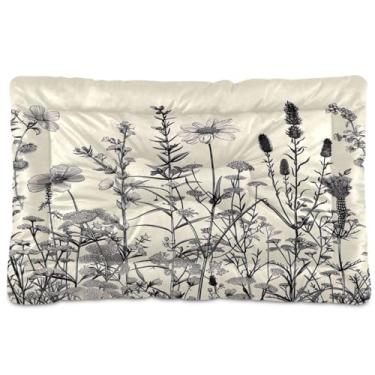 Imagem de Wassud Wild Bushes Cama grande para cães tapete de cachorro lavável para animais de estimação cama de gato para dormir viagens 91 x 61 cm
