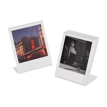 Imagem de Moldura Polaroid para Polaroid Now i-Type/600/SX-70/OneStep+/Instax Wide 300/200/210, 8,9 x 10,8 cm, moldura de exibição de memória em forma de L.