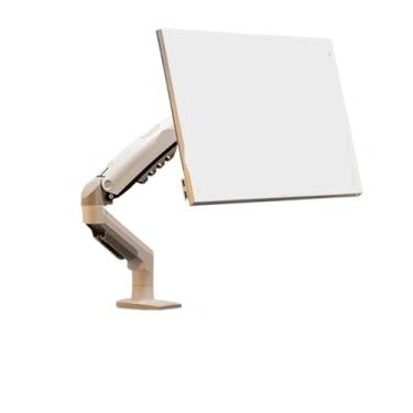 Imagem de BEGWVDJTP Suporte para monitor de computador, tela cantilever, braço robótico, desktop, elevador elevado, F80, modelo branco