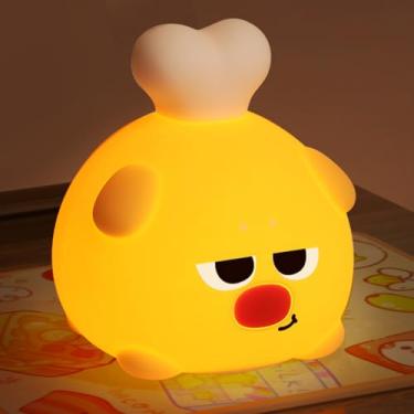 Imagem de Luz Noturna - Luminária Noturna De Berçário Recarregável - Lâmpada com Controle por Toque | para Quarto Casa Escrivaninha Mesa Amamentação Sala de Estar