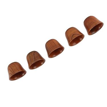 Imagem de Xícaras de chá madeira artesanais Ecológicas maciça para Café Vinho Cerveja Bebidas quentes Multifuncionais Design único Cultura do japonês 5 Peças