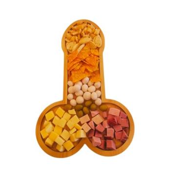 Imagem de Petisqueira De Madeira Grande Para Churrasco Petiscos Com Divisórias Frios (Sexy)