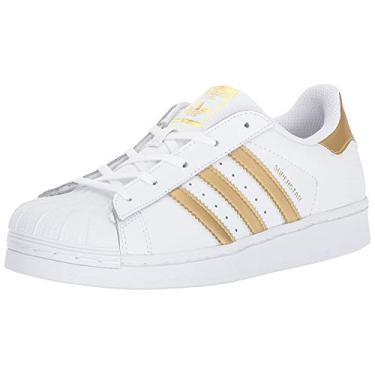 Imagem de Adidas Originals Unissex-Child Superstar Legacy, Branco/dourado metálico/azul, 21