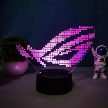 Imagem de Mudança de cor da luz noturna LED 3D para crianças - Repúblicas de jog