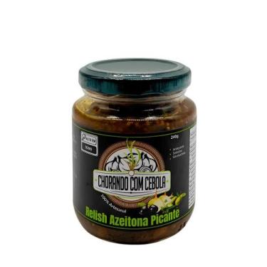 Imagem de Relish de Cebola e Azeitonas Picante Chorando com Cebola -240g