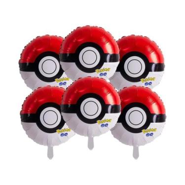 Imagem de Suprimentos Para Festa Pokemon Hello Kitty 6pcs Balões De Alumínio Dec