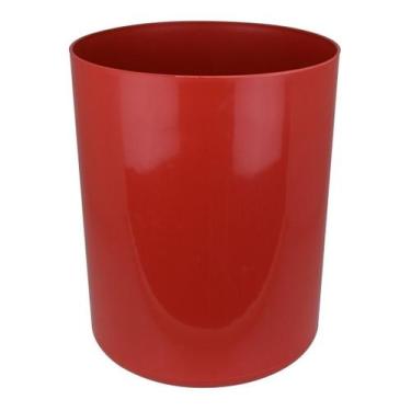 Imagem de Cesto Lixeira 30x70 Plastica 50 Litros Sem Tampa Vermellho - jsn