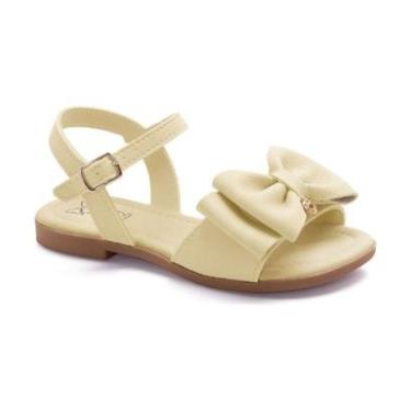 Imagem de Sandália Infantil Klin Suami com Laço Amarelo Candy 177.078-Feminino