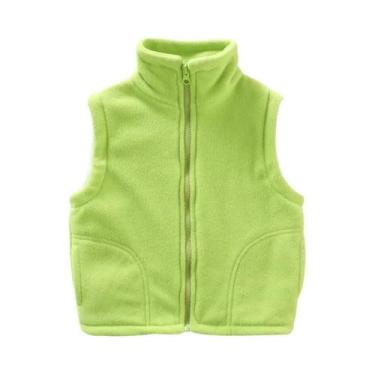 Imagem de Colete De Fleece Polar Sem Mangas Para Adolescentes, Roupa Quente De I