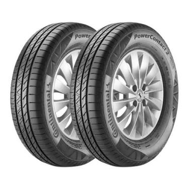 Imagem de Kit 2 Pneus Continental Aro 16 205/60 R16 PowerContact 2 92H EO