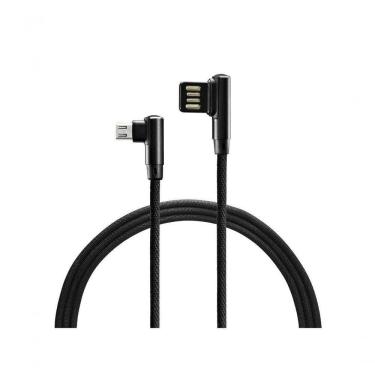 Imagem de Cabo Micro USB Warrior WI388 1,2M para Carregamento Rápido 2A com Conector 90 Graus Mul...
