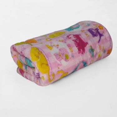 Imagem de Manta Infantil Microfibra Estampada Celta - CORTTEX, Rosa Claro