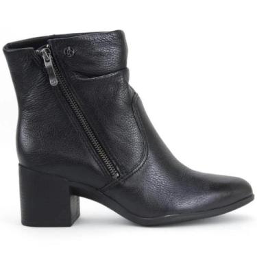 Imagem de Bota feminina bottero em couro com ziper 346913, Preto, 36