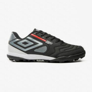 Imagem de Chuteira Society Umbro Pro 5 Bump Club, Preto, Prata, 42