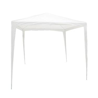 Imagem de Gazebo 2,4 x 2,4 m Branco Para Camping Acampamento Anti Sol - EVOLUX 